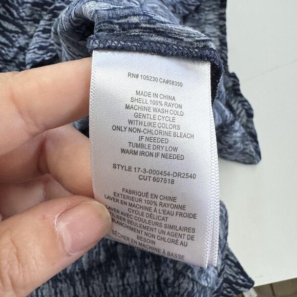 Soft Joie Dress Womens Small Ikat Pattern Sleeveless Rayon Summer Casual - Picture 4 of 6